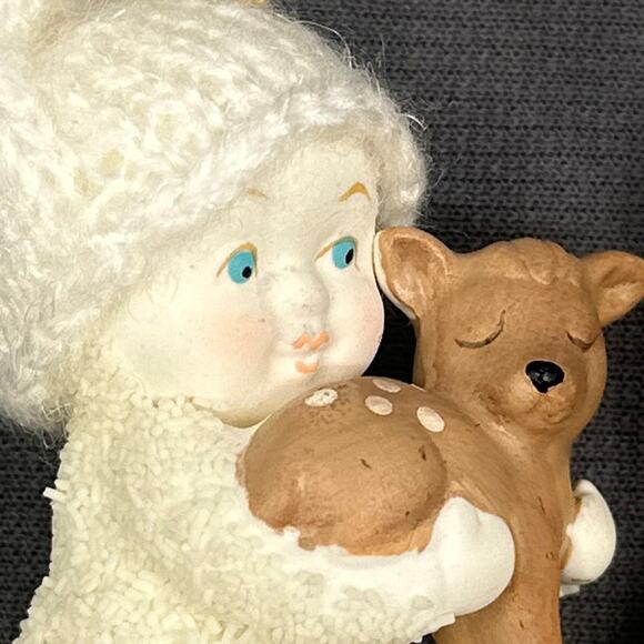 Dept 56 Snowbabies SnowDream Feeding the Birds & Reindeer Ornament Lot 2016 - Picture 7 of 15